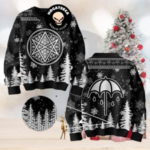 Bring Me The Horizon Logo Rock Band Christmas Sweater Chirstmas Gifts 2024 Xmas For Family And Friends Ugly Sweater