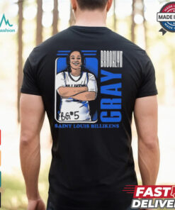 Brooklyn Gray #5 Saint Louis Billikens Cartoon t shirt