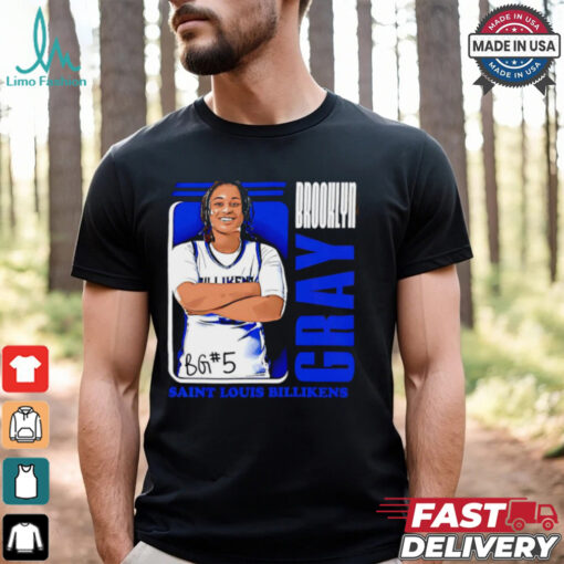Brooklyn Gray Saint Louis Billikens cartoon shirt