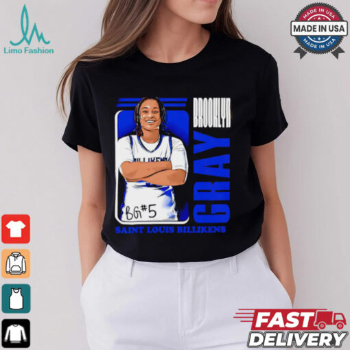 Brooklyn Gray Saint Louis Billikens cartoon shirt