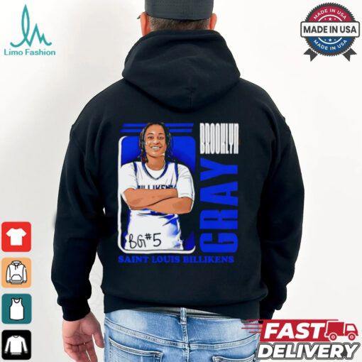 Brooklyn Gray Saint Louis Billikens cartoon shirt