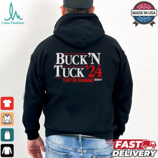 Buck ‘N Tuck ’24 Bucky Irving & Sean Tucker They’re Running Shirt