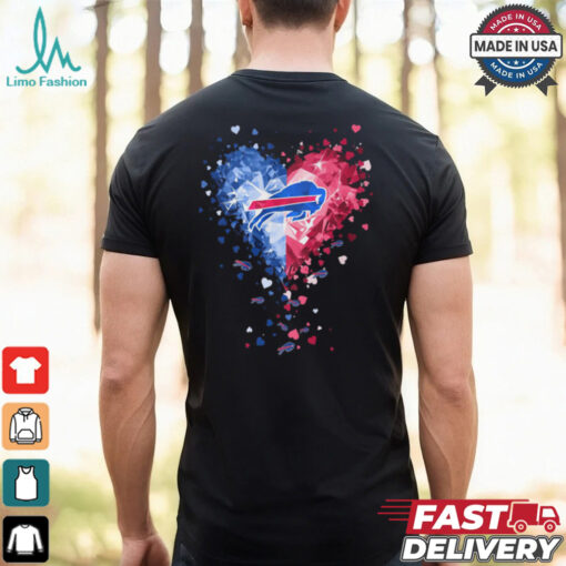 Buffalo Bills Crystal Heart Shirt