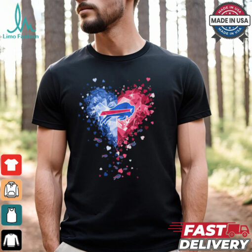 Buffalo Bills Crystal Heart Shirt