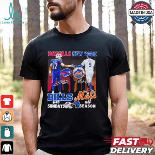 Buffalo Bills On Sundays X New York Mets All Season Shirt