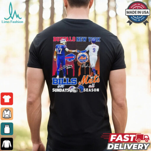 Buffalo Bills On Sundays X New York Mets All Season Shirt