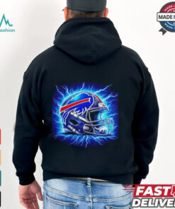 Buffalo Bills lightning football helmet shirt