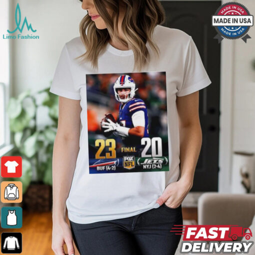 Buffalo Bills vs New York Jets 23 – 20 Final Fox NFL poster shirt