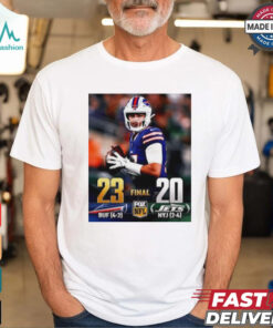 Buffalo Bills vs New York Jets 23 – 20 Final Fox NFL poster shirt