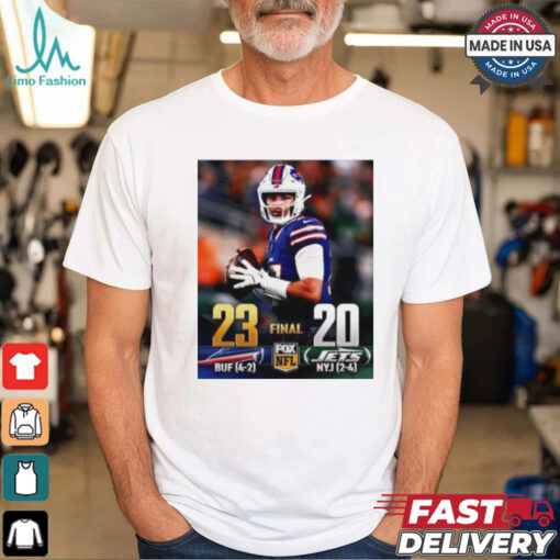 Buffalo Bills vs New York Jets 23 – 20 Final Fox NFL poster shirt