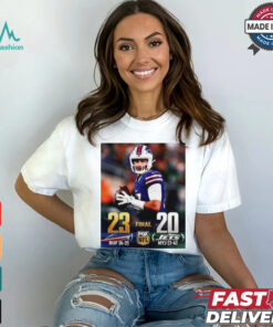 Buffalo Bills vs New York Jets 23 – 20 Final Fox NFL poster shirt