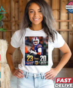 Buffalo Bills vs New York Jets 23 – 20 Final Fox NFL poster shirt