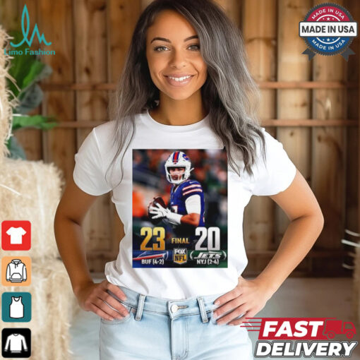 Buffalo Bills vs New York Jets 23 – 20 Final Fox NFL poster shirt