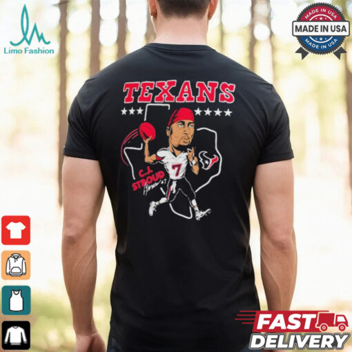 C.J. Stroud Houston Texans Homage Caricature Player Texas T Shirts