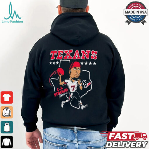 C.J. Stroud Houston Texans Homage Caricature Player Texas T Shirts