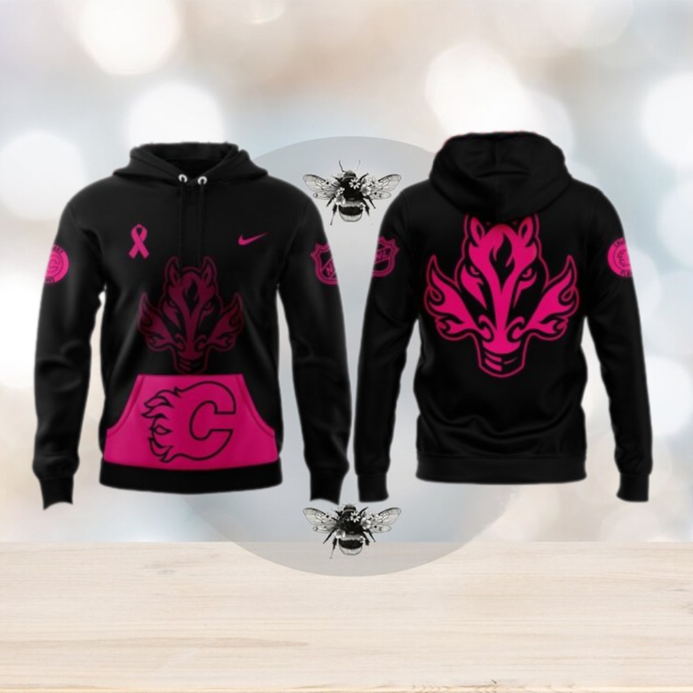 Calgary Flames NHL Crucial Catch Breast Cancer 2024 Hoodie Calgary Flames NHL Crucial Catch Breast Cancer 2024 Hoodie
