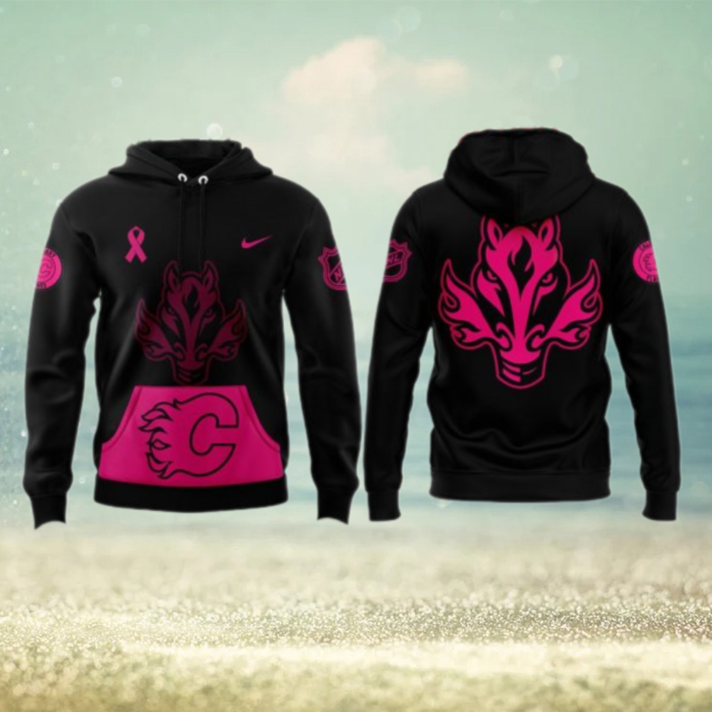 Calgary Flames NHL Crucial Catch Breast Cancer 2024 Hoodie Calgary Flames NHL Crucial Catch Breast Cancer 2024 Hoodie