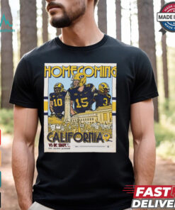 California Golden Bears vs NC State Wolfpack Homecoming 10.19.24 Poster t shirt