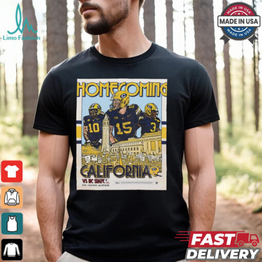 California Golden Bears vs NC State Wolfpack Homecoming 10.19.24 Poster t shirt