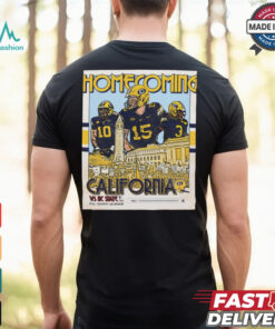 California Golden Bears vs NC State Wolfpack Homecoming 10.19.24 Poster t shirt