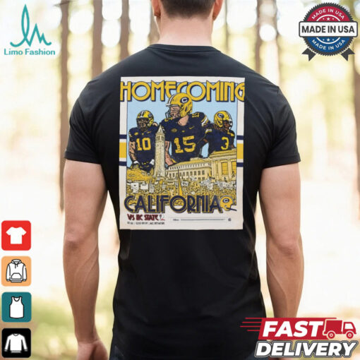 California Golden Bears vs NC State Wolfpack Homecoming 10.19.24 Poster t shirt