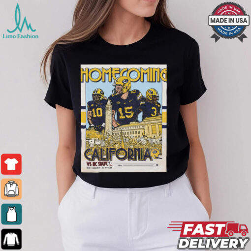 California Golden Bears vs NC State Wolfpack Homecoming 10.19.24 Poster t shirt