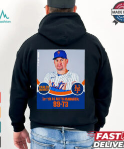 Carlos Mendoza 1st YR AS New York Mets Manager 89 73 Poster t shirt