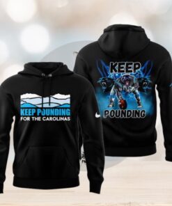 Carolina Panthers Keep Pounding 2024 Black Hoodie