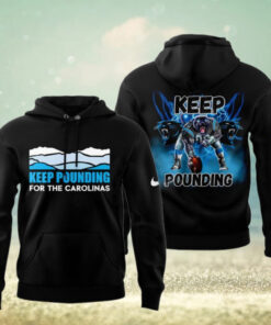 Carolina Panthers Keep Pounding 2024 Black Hoodie