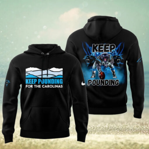 Carolina Panthers Keep Pounding 2024 Black Hoodie