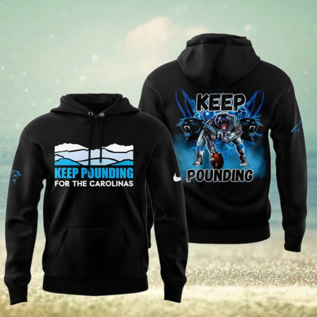 Carolina Panthers Keep Pounding 2024 Black Hoodie Carolina Panthers Keep Pounding 2024 Black Hoodie