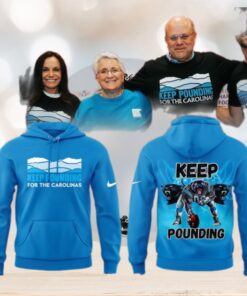 Carolina Panthers Keep Pounding 2024 Blue Hoodie