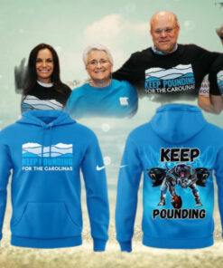 Carolina Panthers Keep Pounding 2024 Blue Hoodie