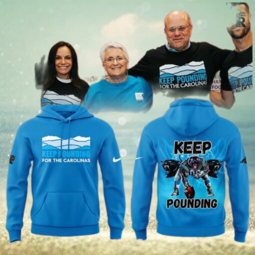 Carolina Panthers Keep Pounding 2024 Blue Hoodie