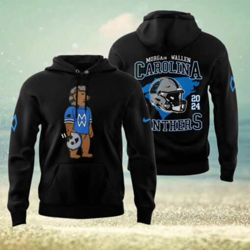 Carolina Panthers x Morgan Wallen 2024 Black Hoodie1