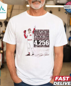 Charlie Hustle Pete Rose Three Time World Champions Rookie Of The Year National League MLB Signature t shirt