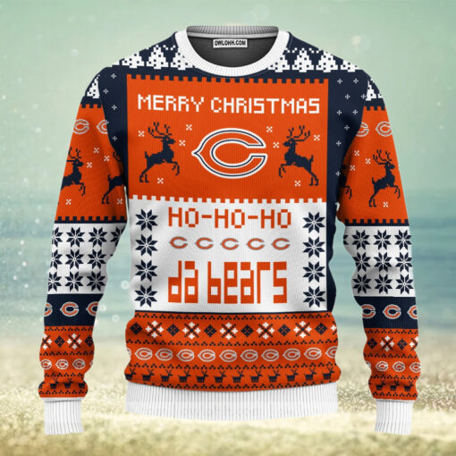 Chicago Bear Merry Christmas  Ugly Christmas Sweaters