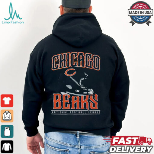 Chicago Bears Helmet Garment Dyed Heavyweight T Shirt