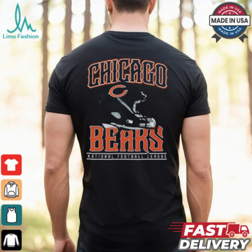 Chicago Bears Helmet Garment Dyed Heavyweight T Shirt