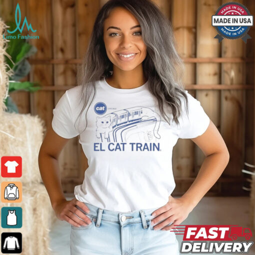 Chicago El Cat Train 2024 T Shirt White