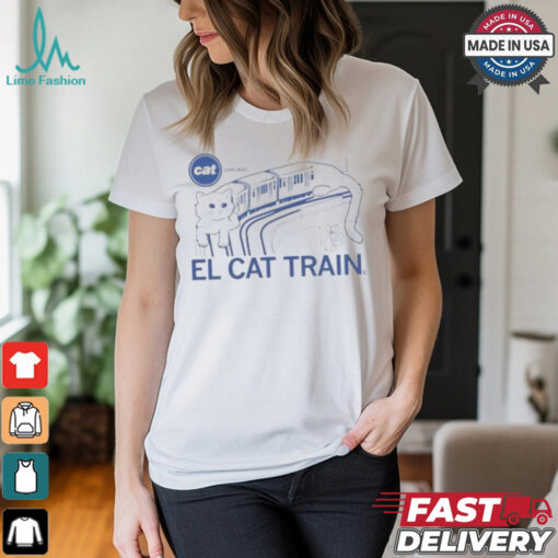 Chicago El Cat Train 2024 T Shirt White