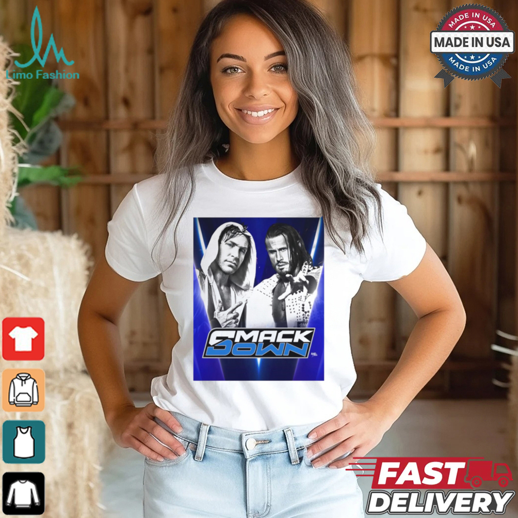 Chris Sabin and Alex Shelley MCMG WWE SmackDown Poster t shirt Chris Sabin and Alex Shelley MCMG WWE SmackDown Poster t shirt