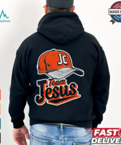 Christian Clothing Team Jesus Orange Baseball Hat Retro Shirt