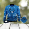 Christmas 2024 Bulldog Drink Natural Light Beer Ugly Sweater