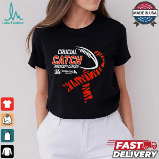 Cincinnati Bengals Footbakll NFL Crucial Catch Intercept Cancer shirt