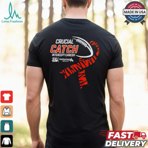 Cincinnati Bengals Footbakll NFL Crucial Catch Intercept Cancer shirt