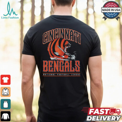 Cincinnati Bengals Helmet Garment Dyed Heavyweight T Shirt