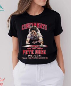 Cincinnati The Hit King Pete Rose 1941 2024 Thank You For The Memories T Shirt