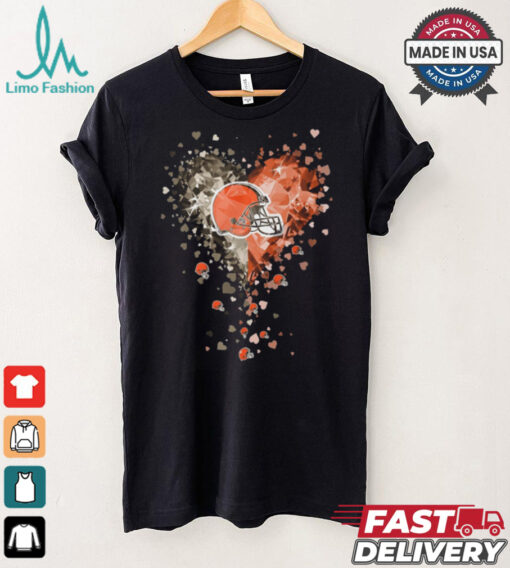 Cleveland Browns Crystal Heart Shirt
