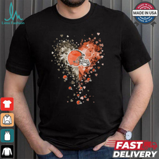 Cleveland Browns Crystal Heart Shirt